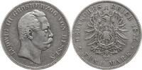 Kaiserreich Deutschland, Großherzogtum Hessen 5 Mark Ludwig III., 1848 - 1877 -