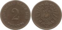 Kaiserreich Deutschland 2 Pfennig Mzz. J nur rechts sichtbar, Stempelfehler oder Prägeschwäche? -