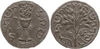 Schlesien, Stadt Görlitz Görlitzer Schekel Bleigussmedaille nach dem Vorbild der Schekel des ersten jüdischen Aufstandes -