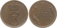 Dänemark, Königreich 1 Öre Christian IX., 1863 - 1906 -