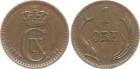 Dänemark, Königreich 1 Öre Christian IX., 1863 - 1906 -