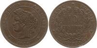 Frankreich, 3. Republik 10 Centimes Paris, Typ Cérès -