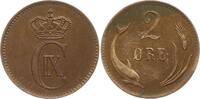 Dänemark, Königreich 2 Öre Christian IX., 1863 - 1906 -