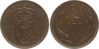 Dänemark, Königreich 2 Öre Christian IX., 1863 - 1906 -