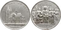 Köln, Stadt Bronzemedaille von Drentwett, auf die Vollendung des Domes, Anbetung der Heiligen Könige -