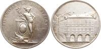 Schweiz-Zürich Große Silbermedaille von J.C. Mörikofer, auf den Umbau des Zunfthauses Zur Safran (Limmatquai 54) -