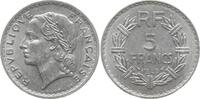 Frankreich, 4. Republik 5 Francs Lavrillier, Aluminium -