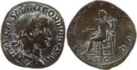 Römische Kaiserzeit Sesterz Gordian III., Belorbeerte und geharnischte Büste n.r. / Concordia sitzt n.l. -