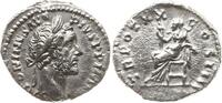 Römische Kaiserzeit Denar Antoninus Pius, 138-161, Ceres sitzend n.l. hält Fackel und Kornähren -