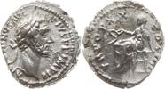 Römische Kaiserzeit Denar Antoninus Pius, 138-161, Salus sitzend n.l. füttert Schlange über Altar -