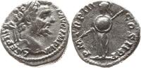 Römisches Kaiserreich Denar Septimius Severus, 193 - 211, Minerva steht n.l. hält Speer und runden Schild -