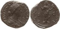 Römische Kaiserzeit Sesterz Faustina II., 147 - 176, Fecunditas mit Zepter und Kind -