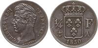 Frankreich, Königreich 1/4 Franc Karl X., 1824 - 1830, Paris -