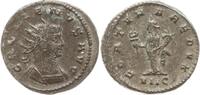 Römische Kaiserzeit Antoninian Gallienus, 253-268, Antiochia, Fortuna steht n.l., hält Caduceus und Füllhorn -