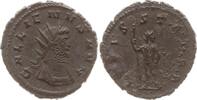 Römische Kaiserzeit AE-Antoninian Gallienus, 253-268, Rom, Jupiter stehend, hält Blitzbündel und Zepter -