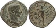 Römisches Kaiserreich Sesterz Severus Alexander, 222 -235, Mars schreitet n.r., hält Speer, schultert Trophäe -