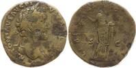 Römische Kaiserzeit Sesterz Antoninus Pius, 138 - 161, Libertas steht n.r., hält Pileus in der rechten Hand -