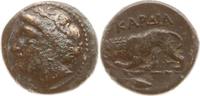 Thrakien, Kardia Bronze ca. 350 - 300 v. Chr., Kopf des Demeter n.l. / Löwe n.l. schreitend -