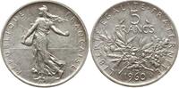 Frankreich, 5. Republik 5 Francs Semeuse -