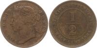 Malaysia Straits Settlements 1/2 Cent Victoria, 1837 - 1901 -