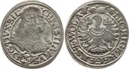 Schlesien, Liegnitz - Brieg, Herzogtum 3 Kreuzer Christian, 1639 - 1672, invertierte N in Umschrift -