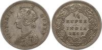 Indien 1/4 Rupie Victoria, 1837 - 1901, Madras -