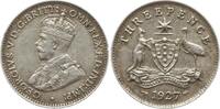Australien 3 Pence George V., 1910 - 1936 -
