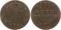 Mecklenburg-Strelitz, Herzogtum 3 Pfennig Adolph Friedrich IV., 1752 - 1794, Neustrelitz -