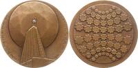 Israel Große Bronzemedaille Ministery of Commerce and Industry, Diamanten - Industrie, eingelasserner Stein -
