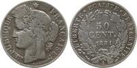 Frankreich, 3. Republik 50 Centimes Typ Cérès, Paris -