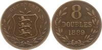 Großbritannien - Guernsey 8 Doubles Victoria, 1837 - 1901 -