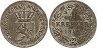 Hessen - Darmstadt 1 Kreuzer Ludwig III., 1848 - 1877 -