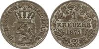 Hessen - Darmstadt 1 Kreuzer Ludwig III., 1848 - 1877 -