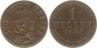 Hessen-Kassel 1 Heller Wilhelm II. und Friedrich Wilhelm, 1831 - 1847 -
