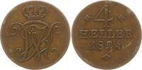 Hessen-Kassel 4 Heller Wilhelm II. 1821-1847 -