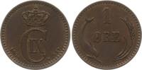 Dänemark, Königreich 1 Öre Christian IX., 1863 - 1906 -