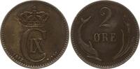 Dänemark, Königreich 2 Öre Christian IX., 1863 - 1906 -