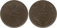 Dänemark, Königreich 2 Öre Christian IX., 1863 - 1906 -