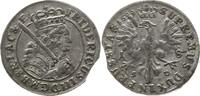Brandenburg-Preußen 18 Gröscher Friedrich III, 1688 - 1701, Königsberg, Unterarm mit 5 Perlen -