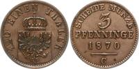 Preußen, Königreich 3 Pfennig Wilhelm I., 1861 - 1888 -