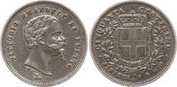Italien - Toskana 50 Centesimi Vittorio Emanuele II., Provisorische Regierung, 1859 - 1861, Florenz -