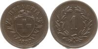 1 Rappen 1897 Schweiz  Gutes sehr schön, RF