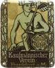 Frankfurt, Stadt Emaillierte Werbeblechplakette 50 Jahre Kaufmännischer Verein Frankfurt a.M. -