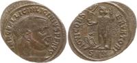 Römische Kaiserzeit AE 20 (Follis) Licinius I., 308 - 324, Nicomedia, Jupiter stehend n.l. mit Adler -