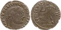 Römische Kaiserzeit AE 20 (Follis) Licinius I., 308 - 324, Nicomedia, Jupiter n.l. stehend mit Adler, 7. Offizin -