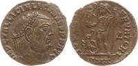 Römische Kaiserzeit AE 20 (Follis) Licinius I., 308 - 324, Cyzicus, Jupiter n.l. stehend mit Adler, 4. Offizin -