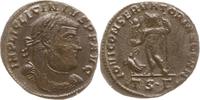 Römische Kaiserzeit AE 24 (Follis) Licinius I., 308 - 324, Thessalonica, Jupiter n.l. stehend mit Adler, 3. Offizin -