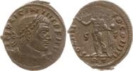 Römische Kaiserzeit AE 20 (Follis) Licinius I., 308 - 324, Rom, Sol hält Globus -