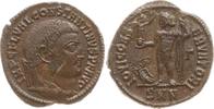 Römische Kaiserzeit AE 20 (Follis) Constantinus I., 307 - 337, Nicomedia, Jupiter stehend mit Adler, 3. Offizin -