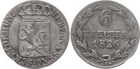 Nassau, Herzogtum 6 Kreuzer Wilhelm, 1816 - 1839 -